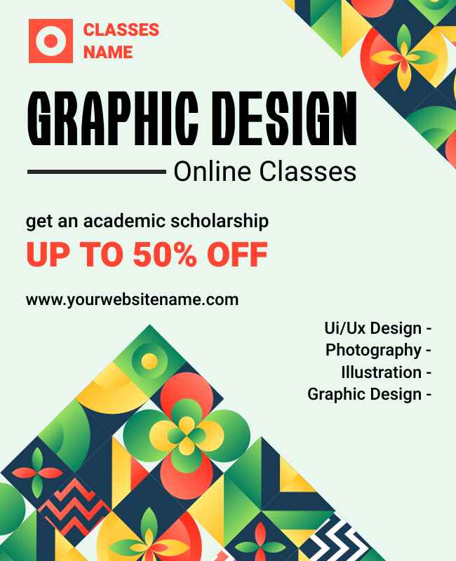 Discount Graphic Design Service Flyer Template