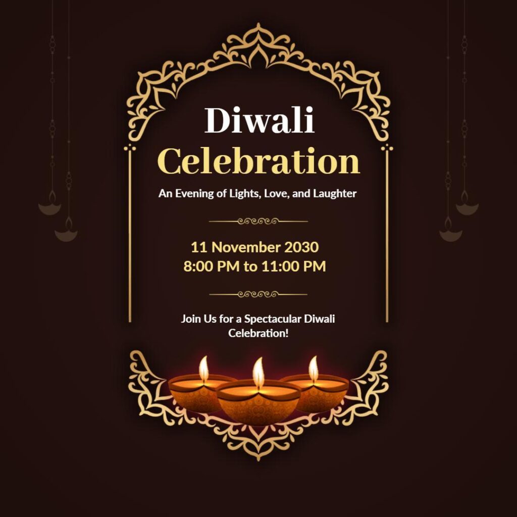 Diwali Celebration Instagram Post Template