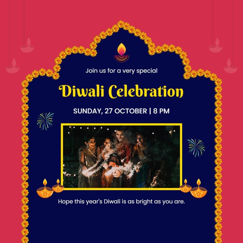Diwali Celebration Social Media Post