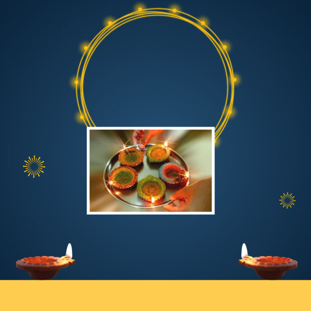 Diwali Clay Lamp Pinterest Post Background