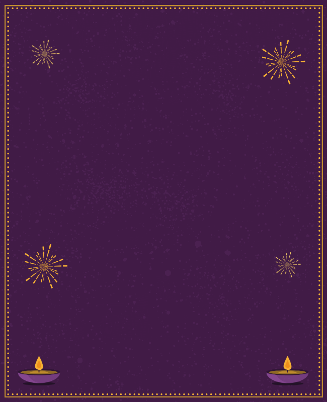 Diwali Festival Border Flyer Template