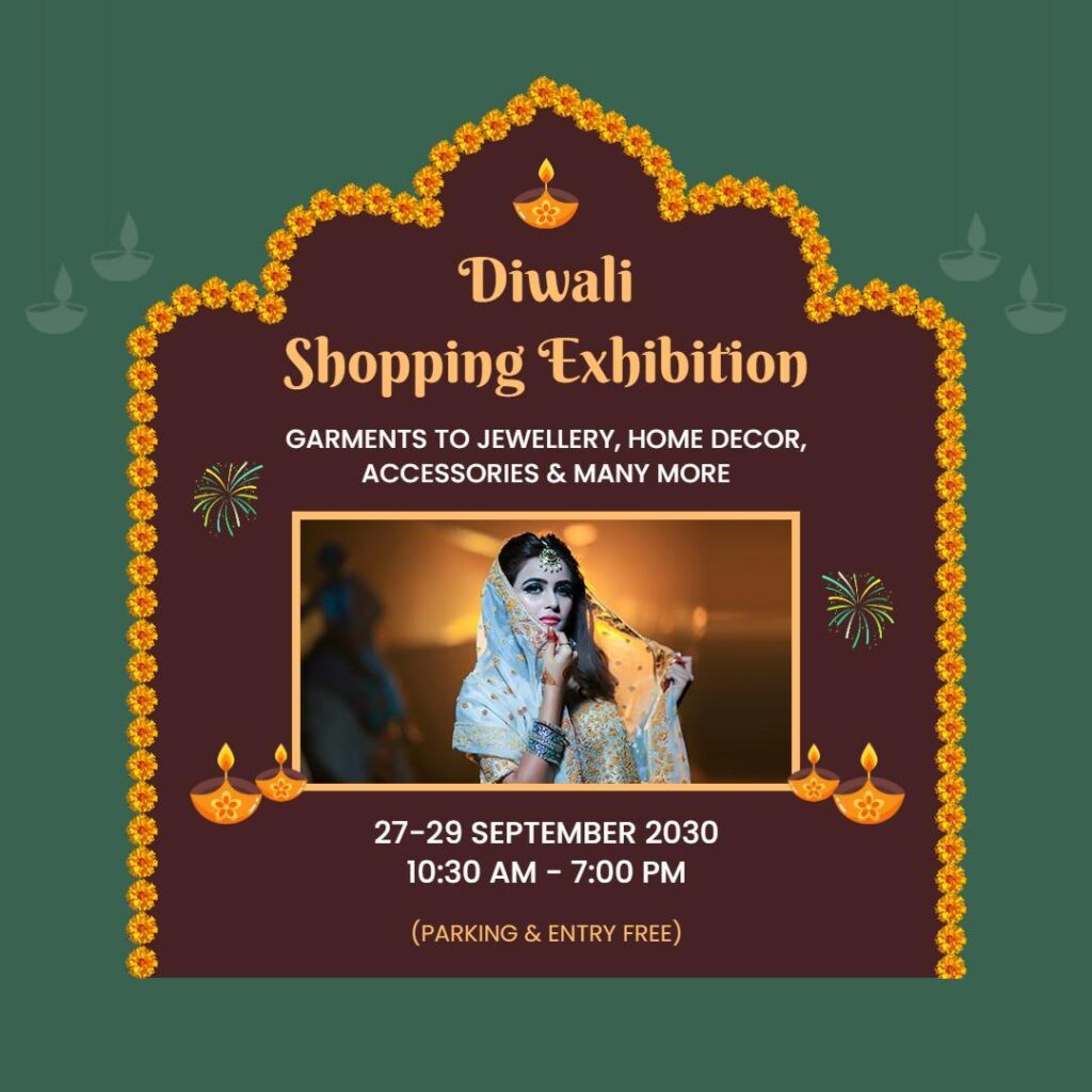 Diwali Shopping Exhibition Facebook Post