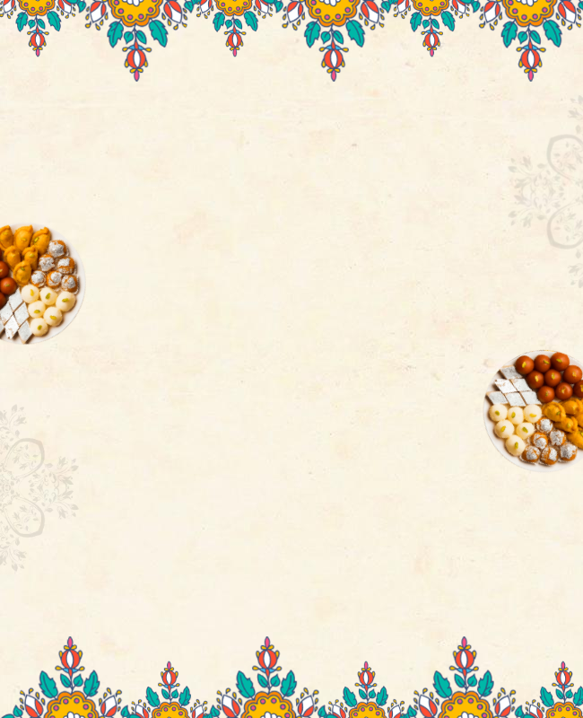 Diwali Sweets Festive Border Flyer Template