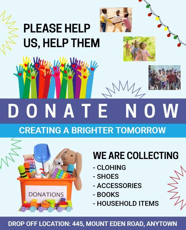 Donation flyer