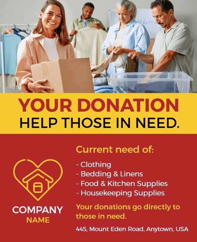 Donation flyer