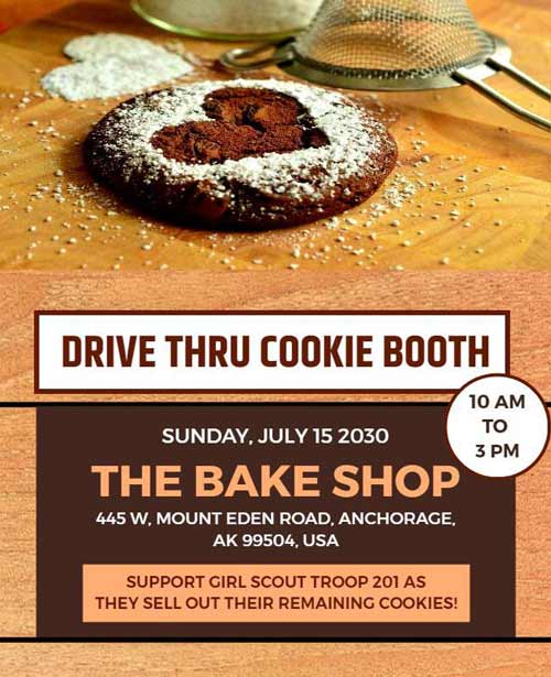 Cookie Booth Bakery Flyer