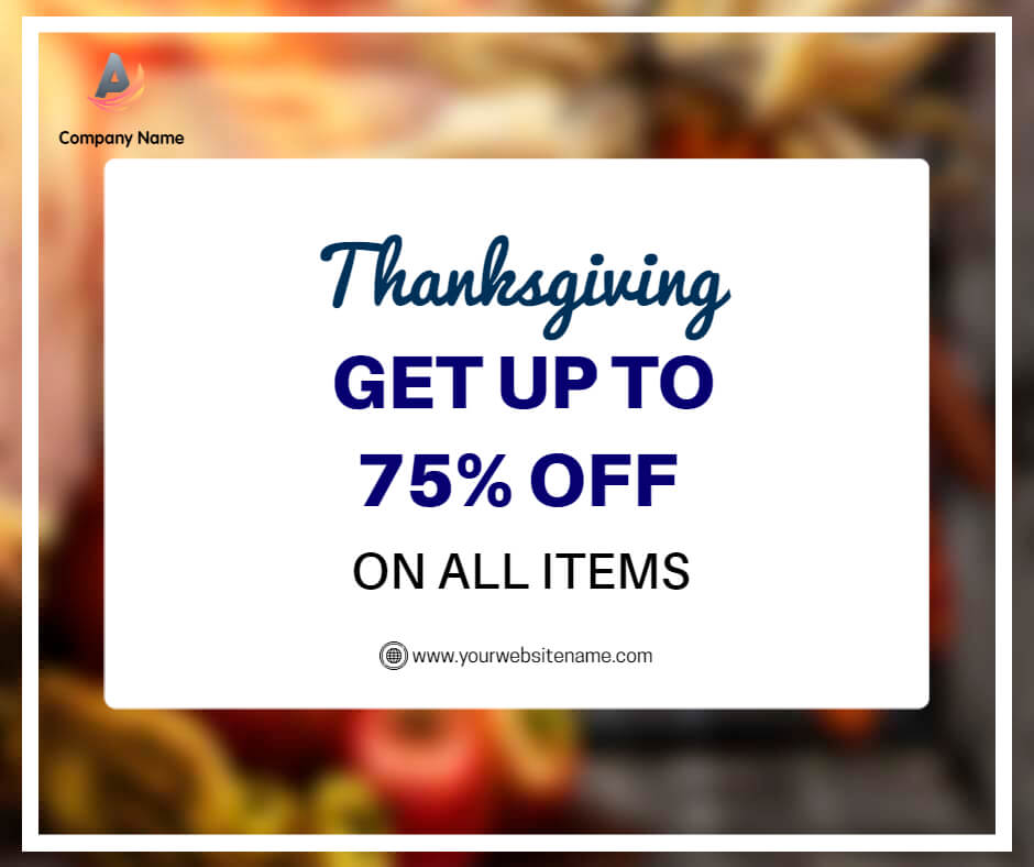 Dune And Masala Happy Thanksgiving Promotional FB Post Template