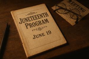 Early Juneteenth Program Booklet Image