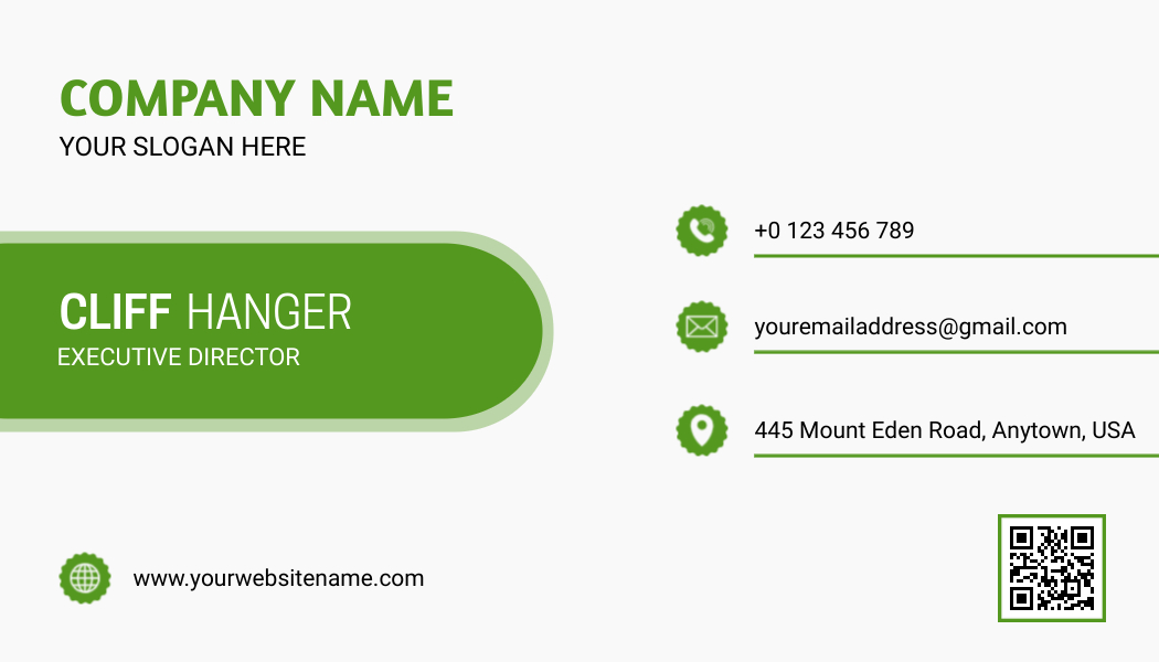 Eco-Friendly Business Card Back