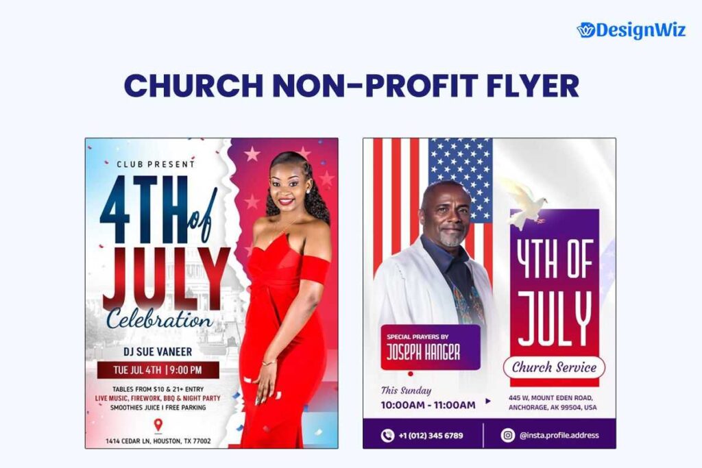 Effective Church/non-profit 4th Of July Flyers