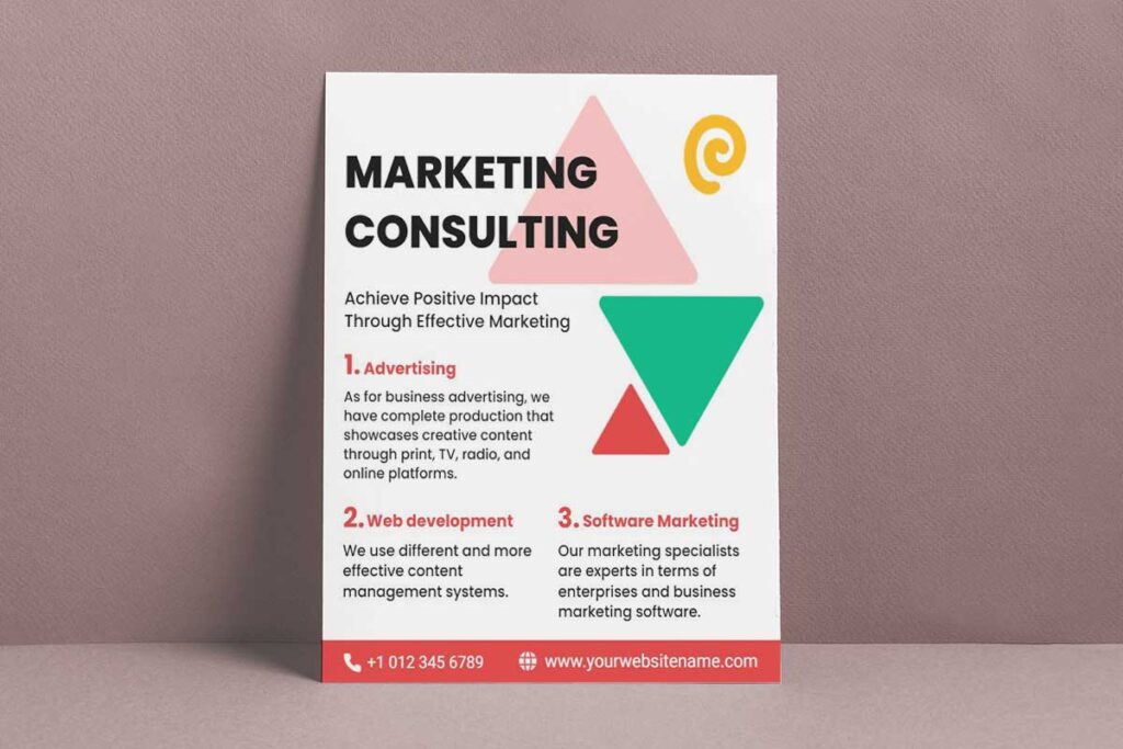 Effective Marketing Consulting Services Flyer Template
