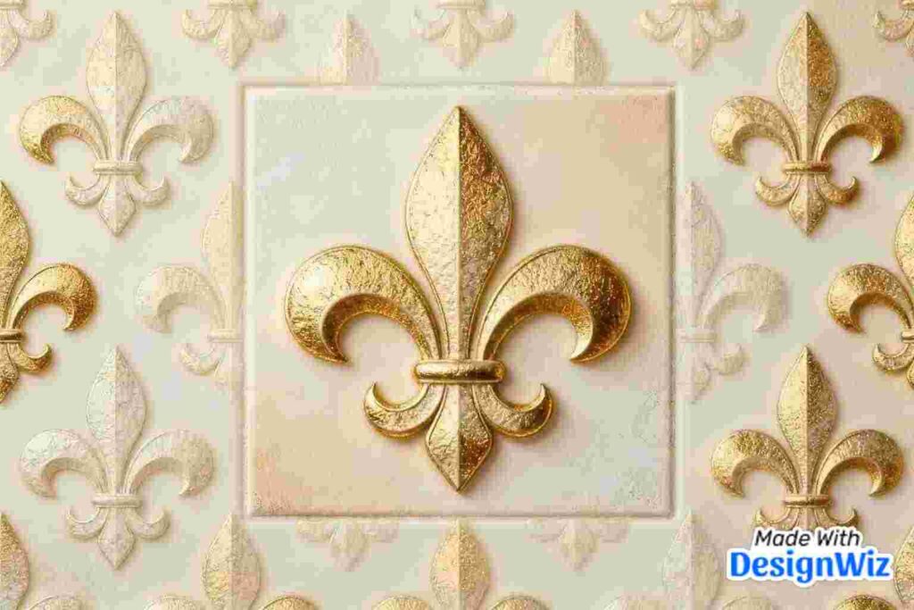 elegant fleur de lis pattern background mardi gras image