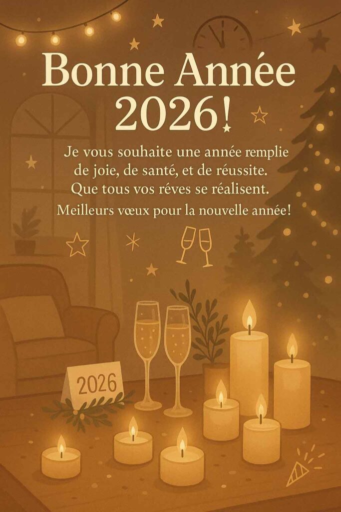 Elegant French New Year Greeting