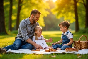 european garden theme father's day image