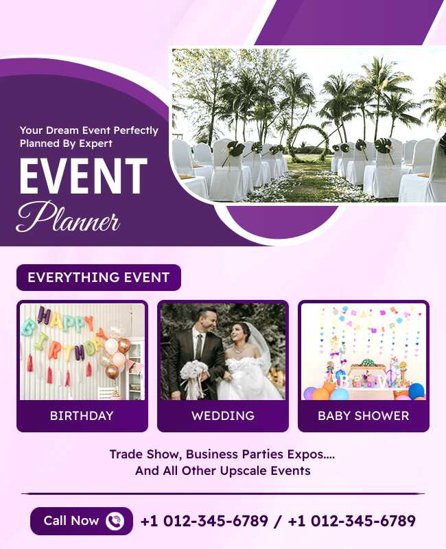 Everything Event Planner Flyer Template