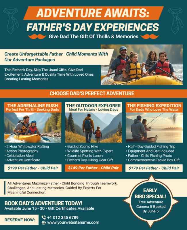 Father's Day Adventure Package Template