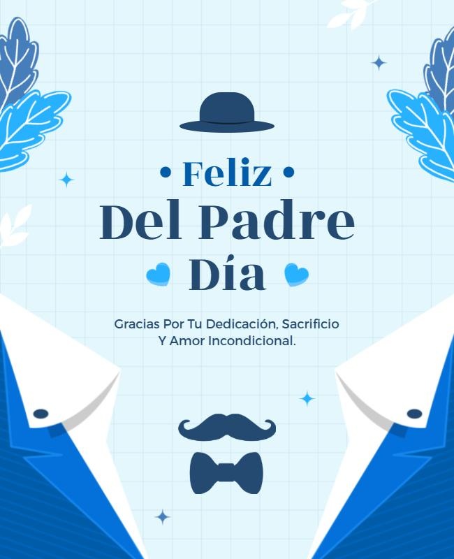 fathers day celebration flyer template