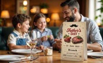 father's day restaurant flyer guide design promotion strategies