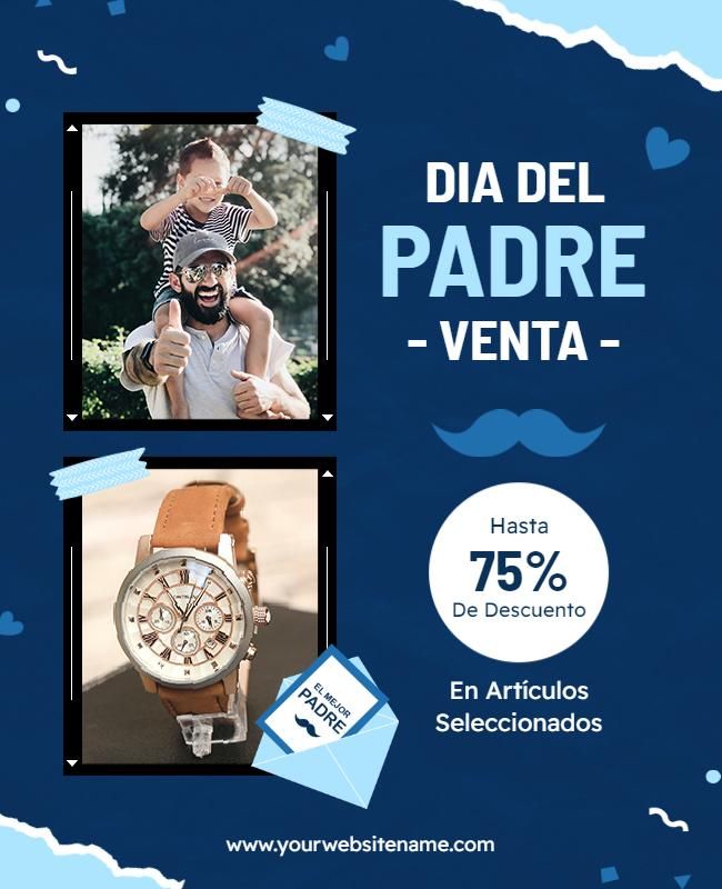 Fathers Day Retail Sale Promotional Flyers Template