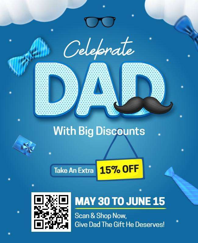 Father's day Sale Promotion Image