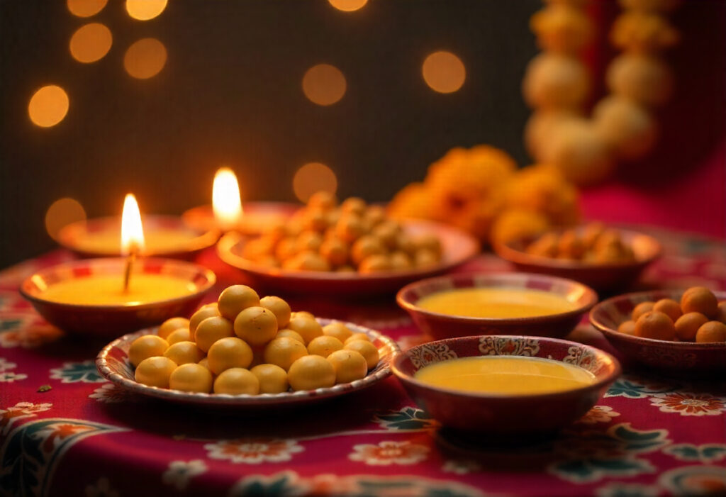 Festive Dessert Table Setup