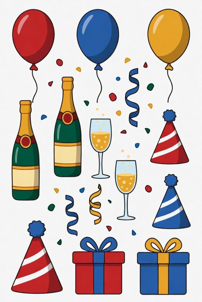 festive party elements pack
