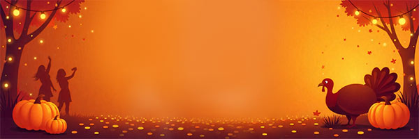 Festive Thanksgiving Party Email Header