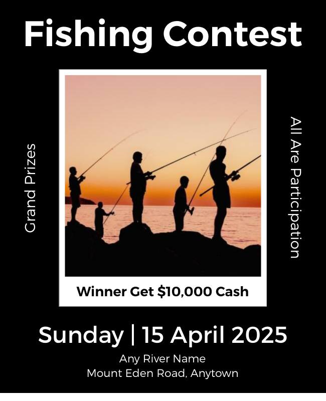 Fishing Contest Flyer Template