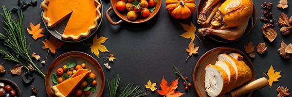 Flat-lay Menu Display Email Header