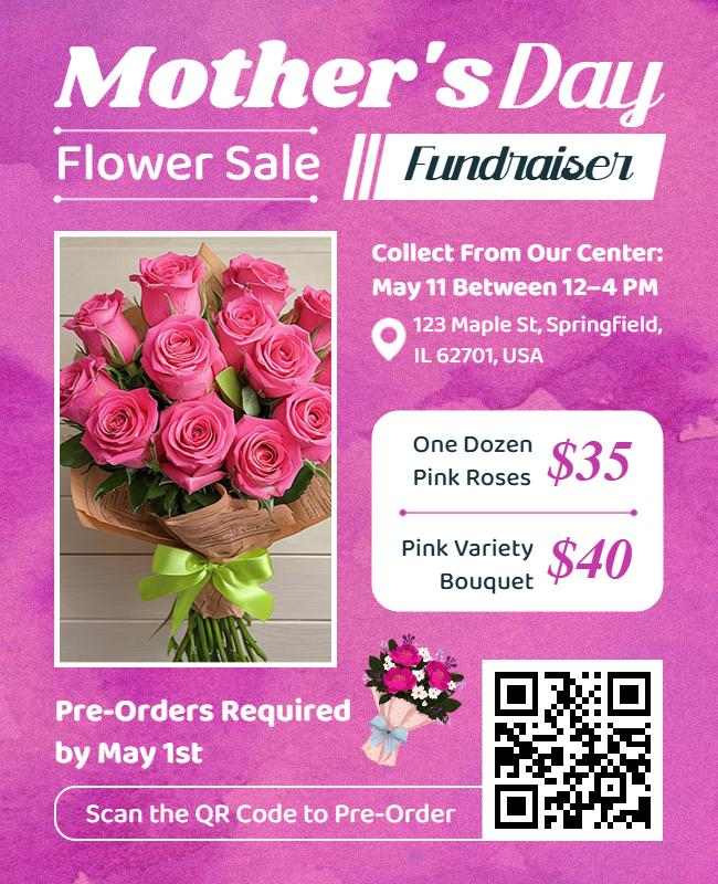 flyer promoting a fundraising event with donation details