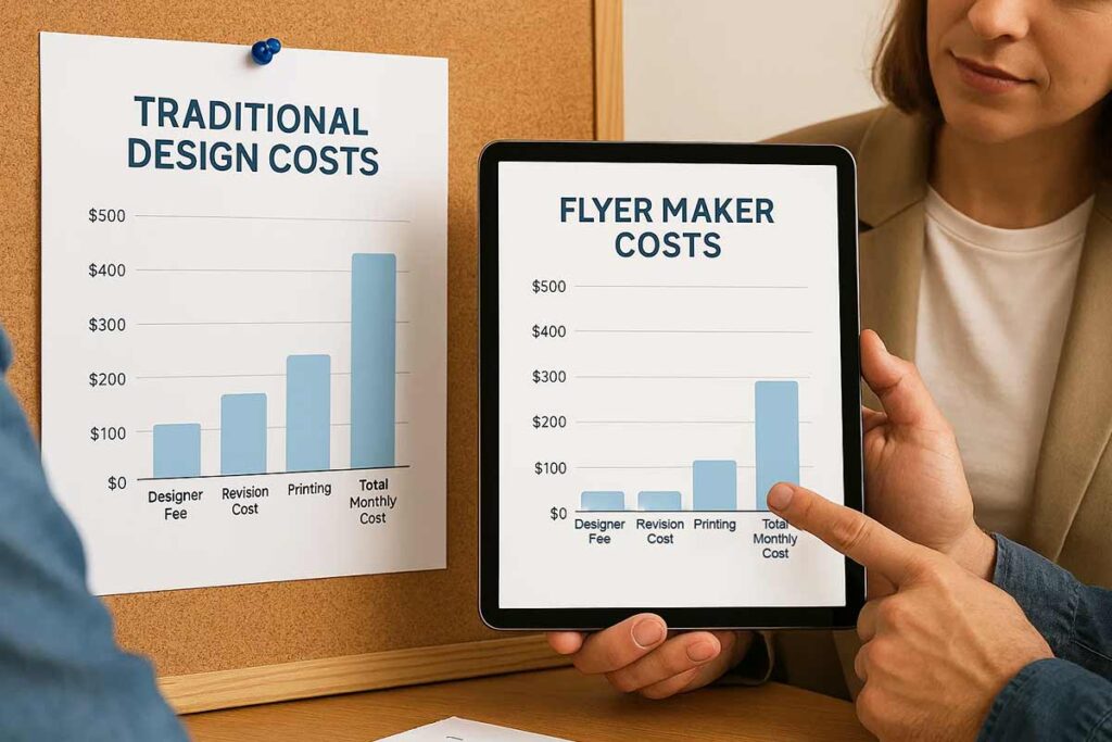 flyer cost comparison chart
