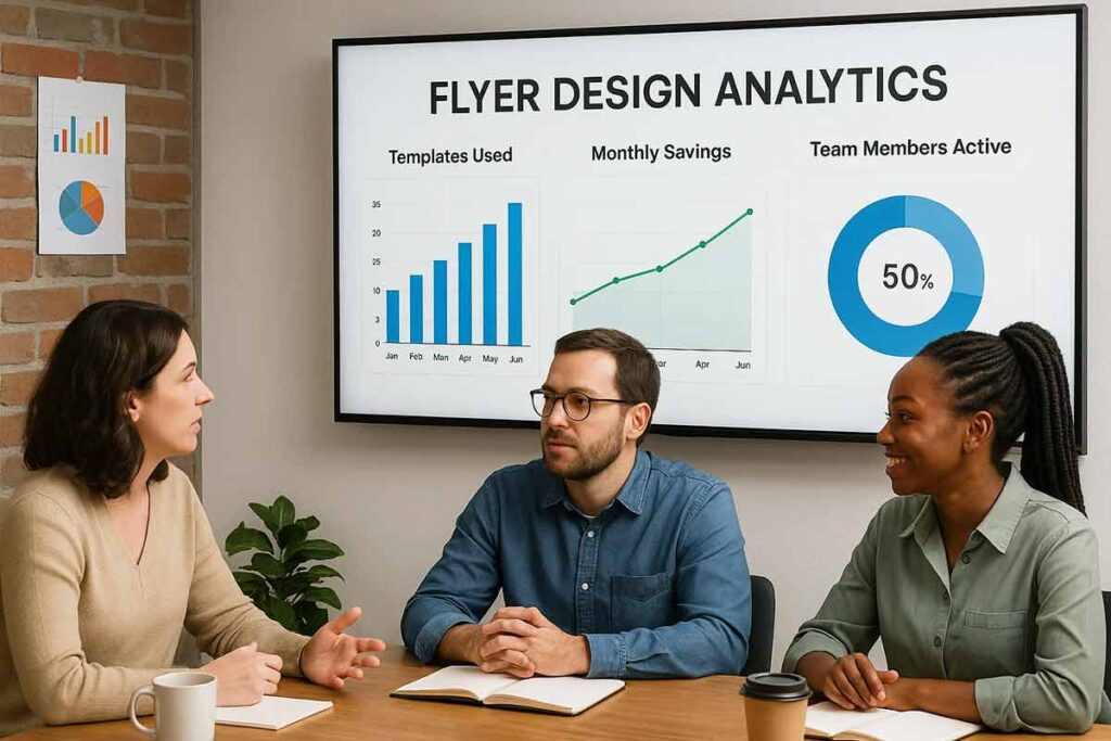 flyer maker cost optimization dashboard