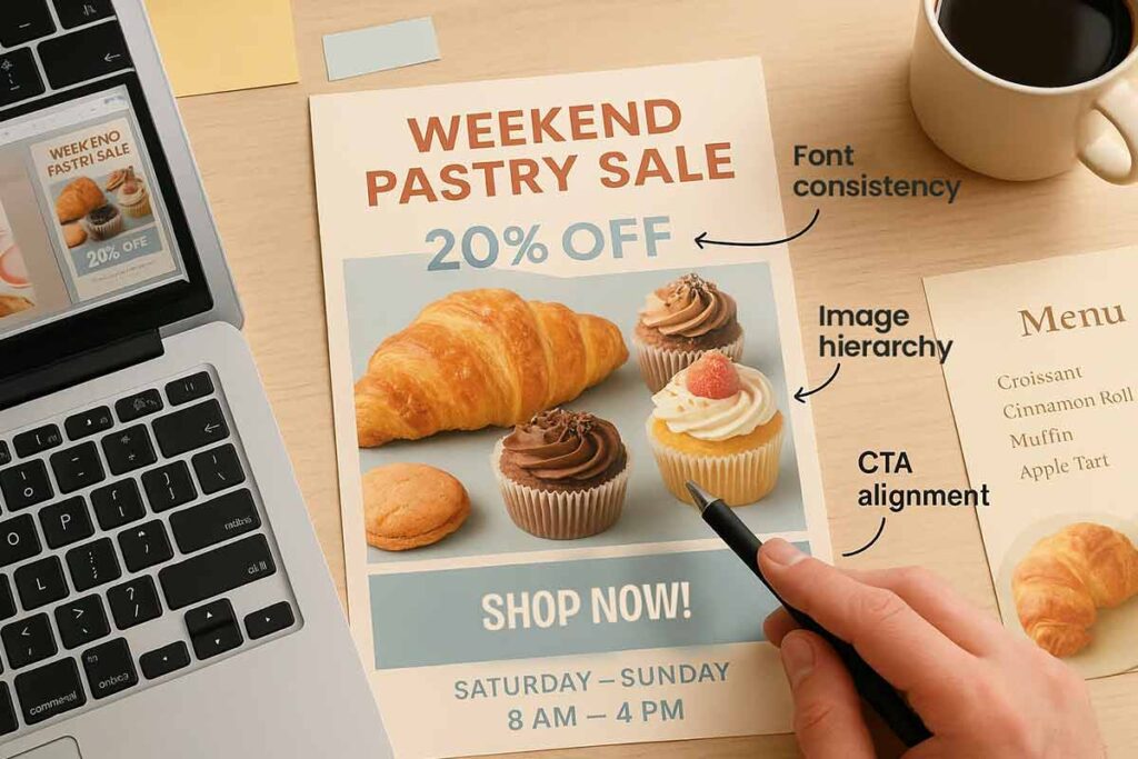 Flyer Maker Example Annotated