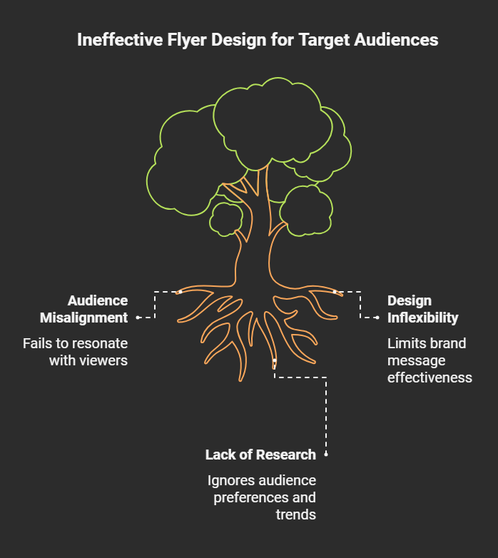 Your target audience shapes flyer style, ensuring the design resonates and communicates your message effectively.