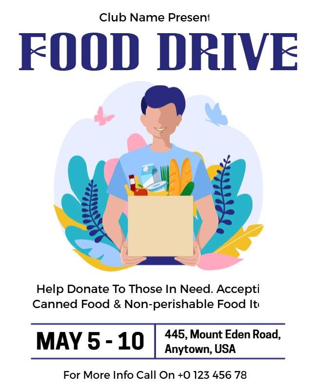 Food drive flyer