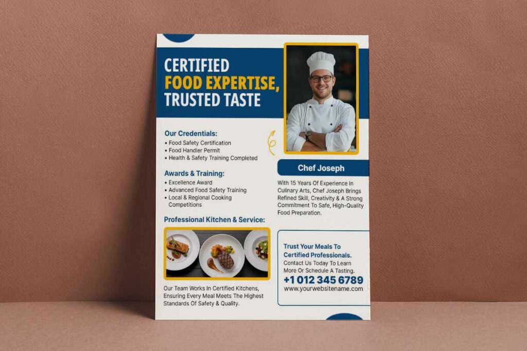Food Safety and Quality Assurance Flyer Template