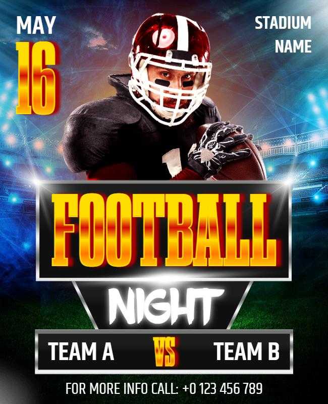 Football Night Flyer