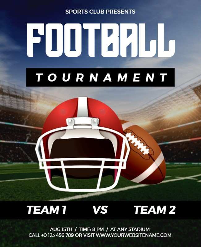 Football tournament flyer