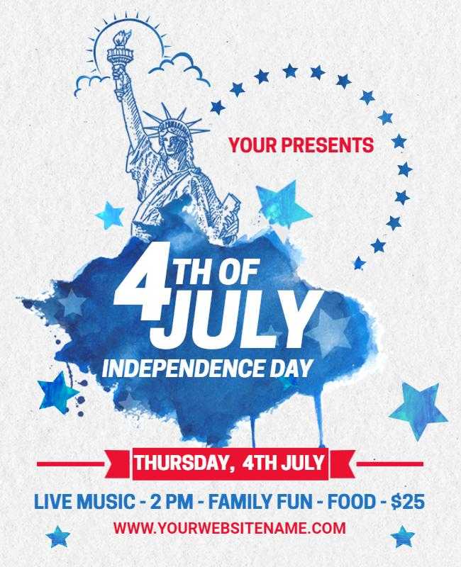 4th of July Independence Day celebration email template