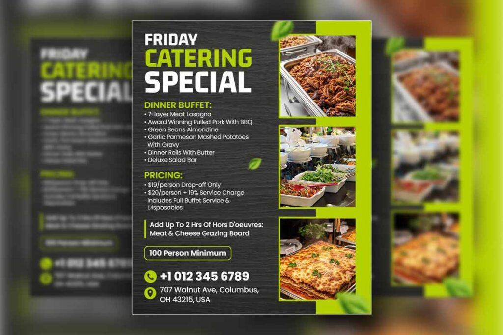Friday Catering Buffet Special Flyer Template