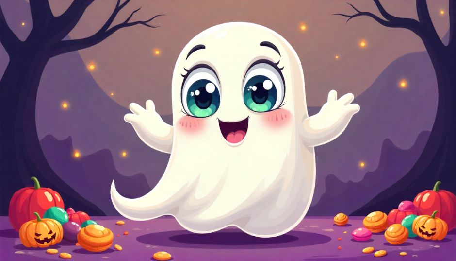 friendly ghost illustration