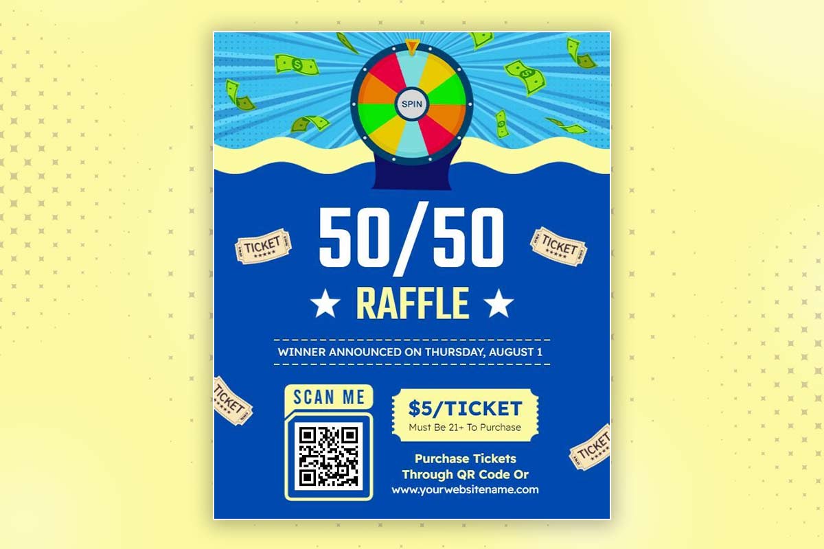 Explore Raffle Event Competitive Raffle Flyers for Service Providers | DesignWiz