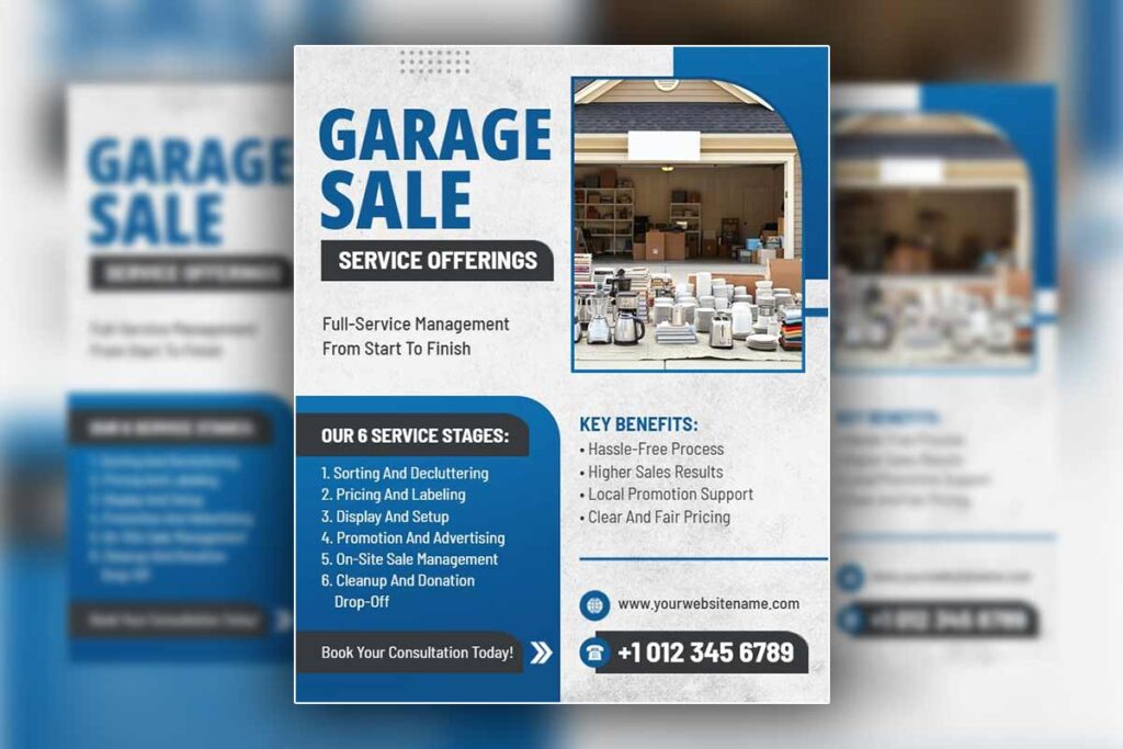 Garage Sale Service Offerings Flyer Template