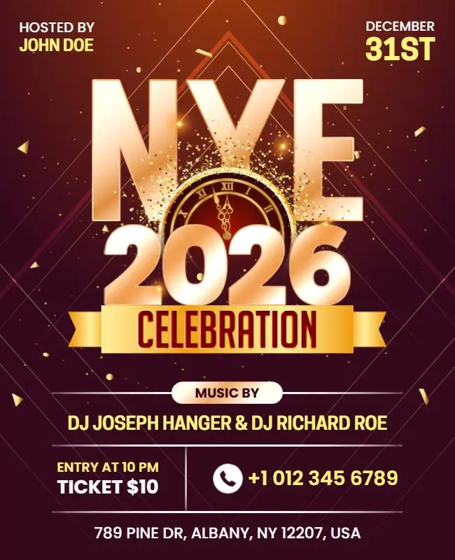 glamorous gold countdown new years eve party
