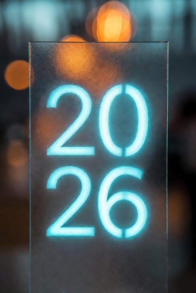 glassmorphism new year wallpaper