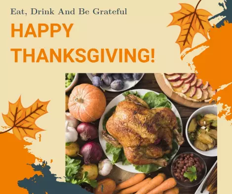 Gold Drop And Sidecar Happy Thanksgiving Facebook Post