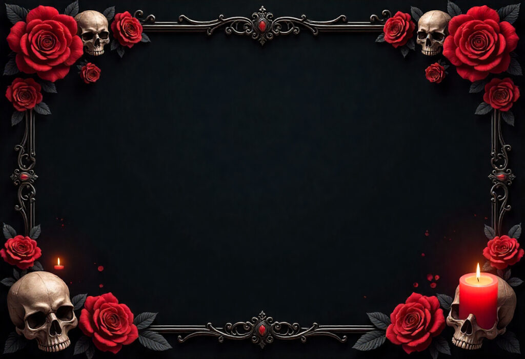 Gothic Horror Border Design