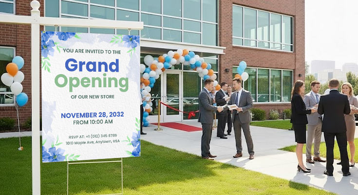 Grand Opening Competitive Flyers for Premium Consultants