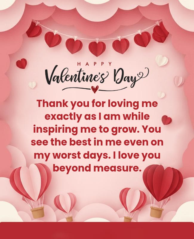 Grateful Heart Romantic Valentines Day Wishes