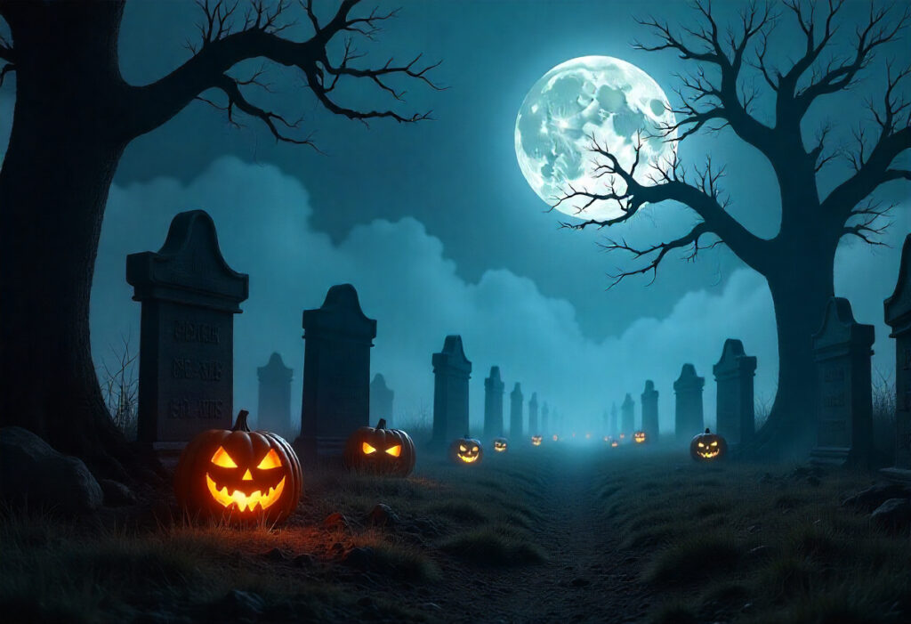 Graveyard Mist Background